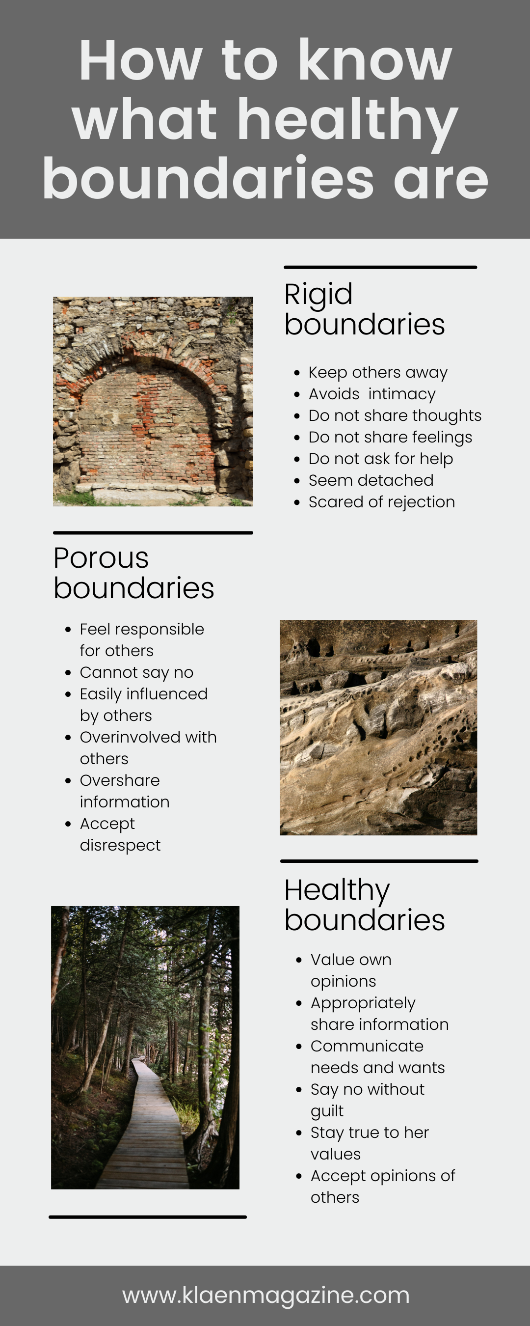 How to know what healthy boundaries are